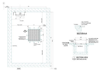 SUMP PIT GRATING PLAN