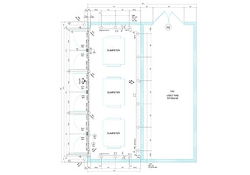 TRASH GATE PLANS AND SECTION