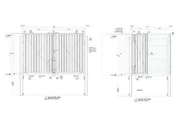 TRASH GATE PLANS AND SECTION